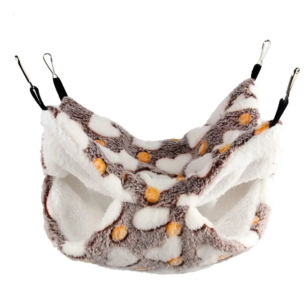 1PC Warme Doppel-Schicht Hängematte Kleine Haustier Hängematte Ausgesetzt Eichhörnchen Schlafsack Pet Liefert Hamster Hängematte Fellnasenliebe123