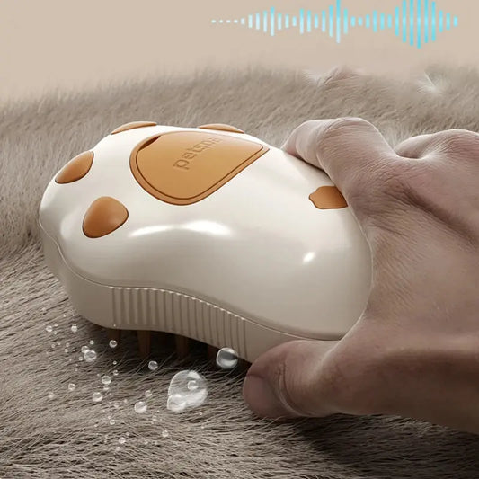 3-in-1 dampfige Haustier-Hundebürste, Katzen-Dampfbürste, elektrisches Spray, Katzenhaarbürste, Kamm, Massage, Hundesalon-Werkzeug, lose Haarzubehör Fellnasenliebe123