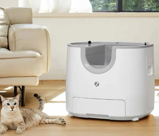 Furoomate – Automatische intelligente Katzentoilette, selbstreinigend, 11 l, Haustiertoilettenschale mit hoher Kapazität Fellnasenliebe123