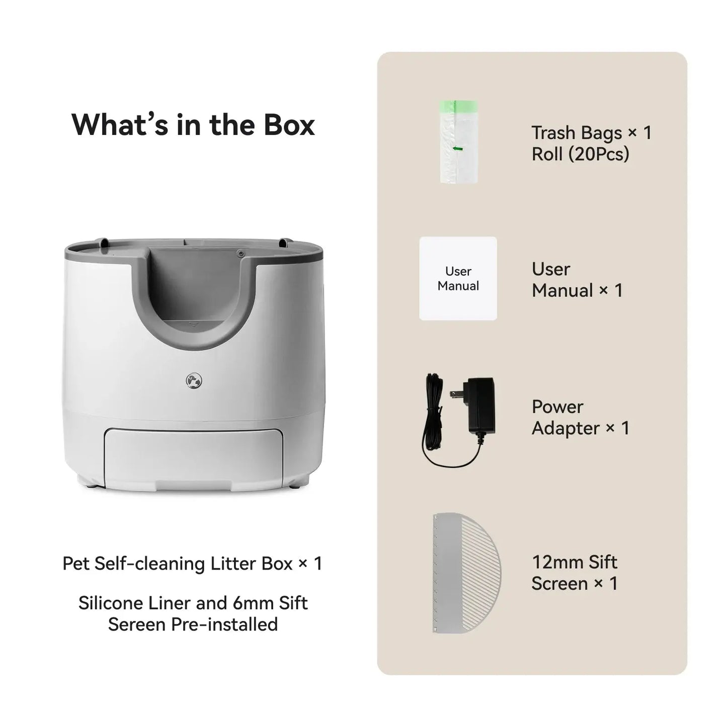 Furoomate – Automatische intelligente Katzentoilette, selbstreinigend, 11 l, Haustiertoilettenschale mit hoher Kapazität Fellnasenliebe123
