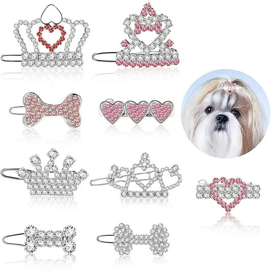 Haustier schöne Haarnadeln Hundezubehör Haustier Hund Schleifen Haarspangen für Welpen Hunde Katze Yorkie Teddy Haarpflege Haustier Haarschmuck Fellnasenliebe123