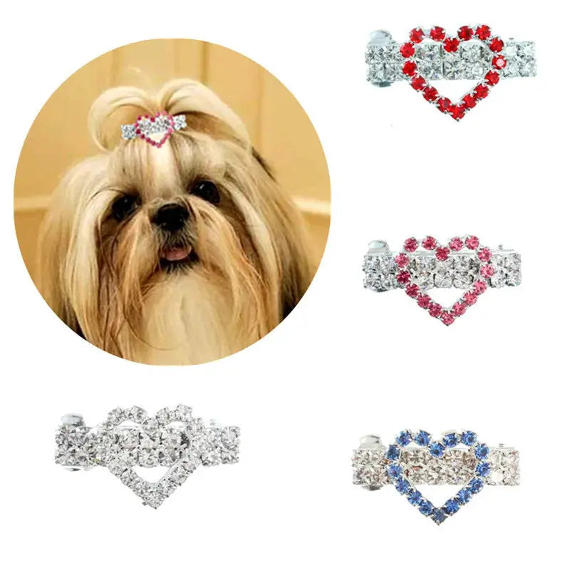 Haustier schöne Haarnadeln Hundezubehör Haustier Hund Schleifen Haarspangen für Welpen Hunde Katze Yorkie Teddy Haarpflege Haustier Haarschmuck Fellnasenliebe123