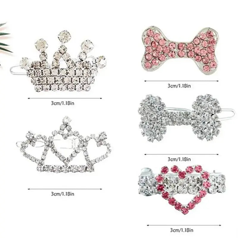 Haustier schöne Haarnadeln Hundezubehör Haustier Hund Schleifen Haarspangen für Welpen Hunde Katze Yorkie Teddy Haarpflege Haustier Haarschmuck Fellnasenliebe123