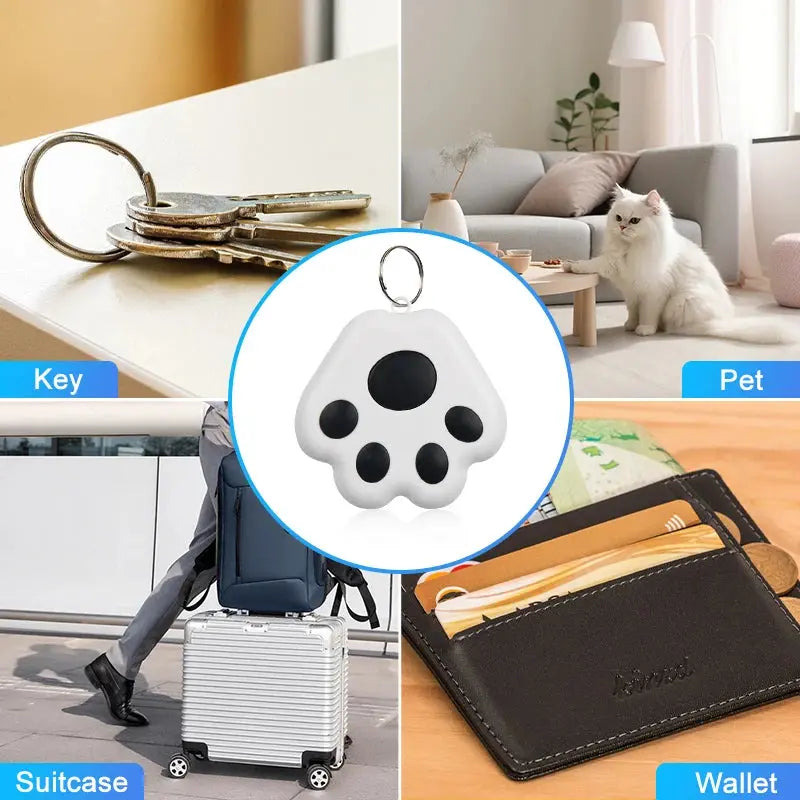 Intelligenter Mini-GPS-Tracker, Bluetooth, Anti-Verlust-Gerät für Kindertaschen, Haustier-Locator mit iOS/Android-Kompatibilität Fellnasenliebe123