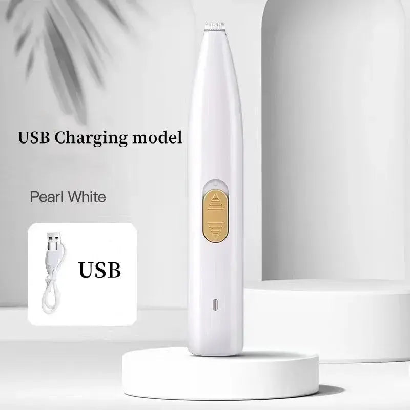 Leiser Fußhaarschneider USB - Elektrischer Pfotentrimmer für Hunde & Katzen - Fellnasenliebe123
