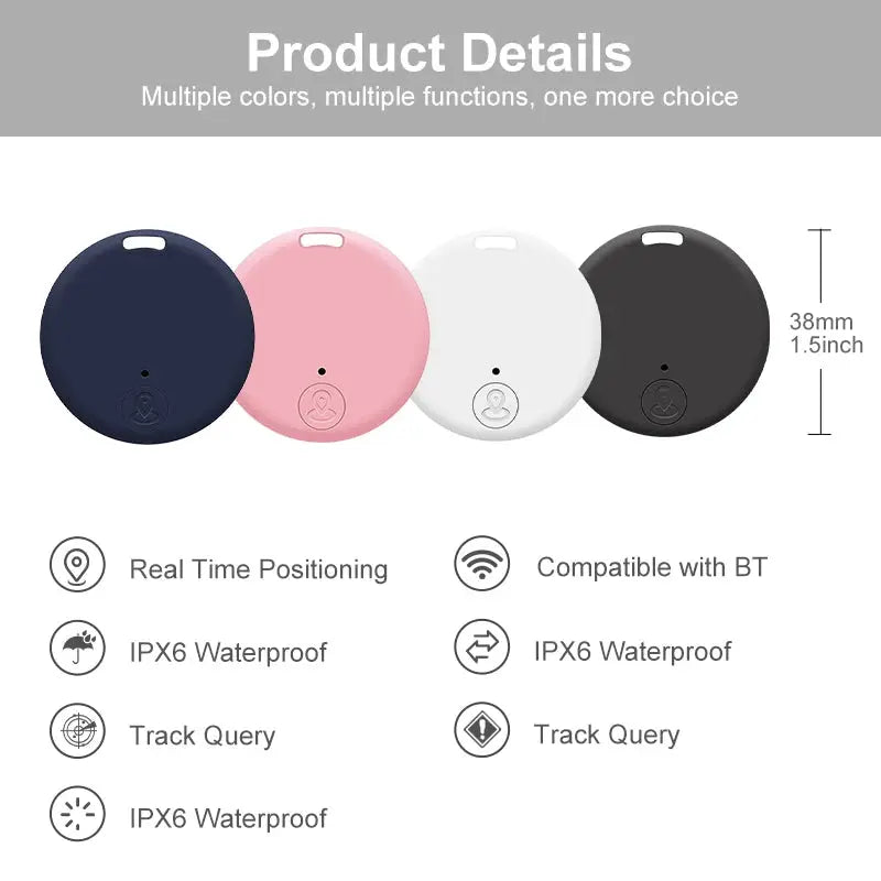 Mini GPS Tracker Gerät Anti-Verloren Erinnerung Für Haustier Kinder Tasche Schlüssel Brieftasche Smart Bluetooth Verbunden IOS/Android App finder Locator Fellnasenliebe123