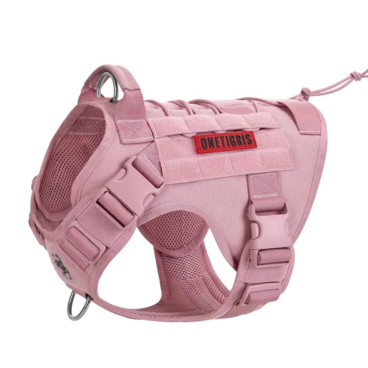 OneTigris FIRE WATCHER Hundegeschirr 2.0 Taktische MOLLE K9 Patrol Hund Westen Kunststoffschnallen Version Fellnasenliebe123