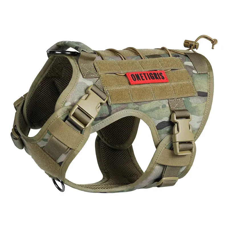OneTigris FIRE WATCHER Hundegeschirr 2.0 Taktische MOLLE K9 Patrol Hund Westen Kunststoffschnallen Version Fellnasenliebe123