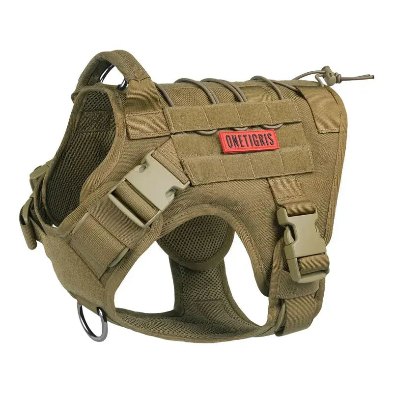 OneTigris FIRE WATCHER Hundegeschirr 2.0 Taktische MOLLE K9 Patrol Hund Westen Kunststoffschnallen Version Fellnasenliebe123
