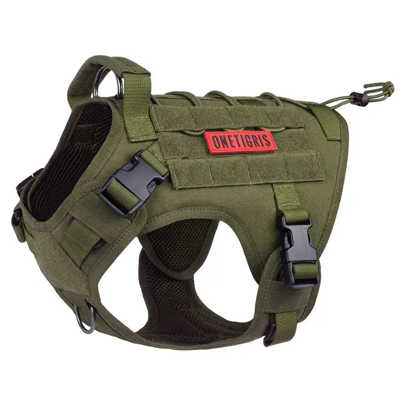 OneTigris FIRE WATCHER Hundegeschirr 2.0 Taktische MOLLE K9 Patrol Hund Westen Kunststoffschnallen Version Fellnasenliebe123