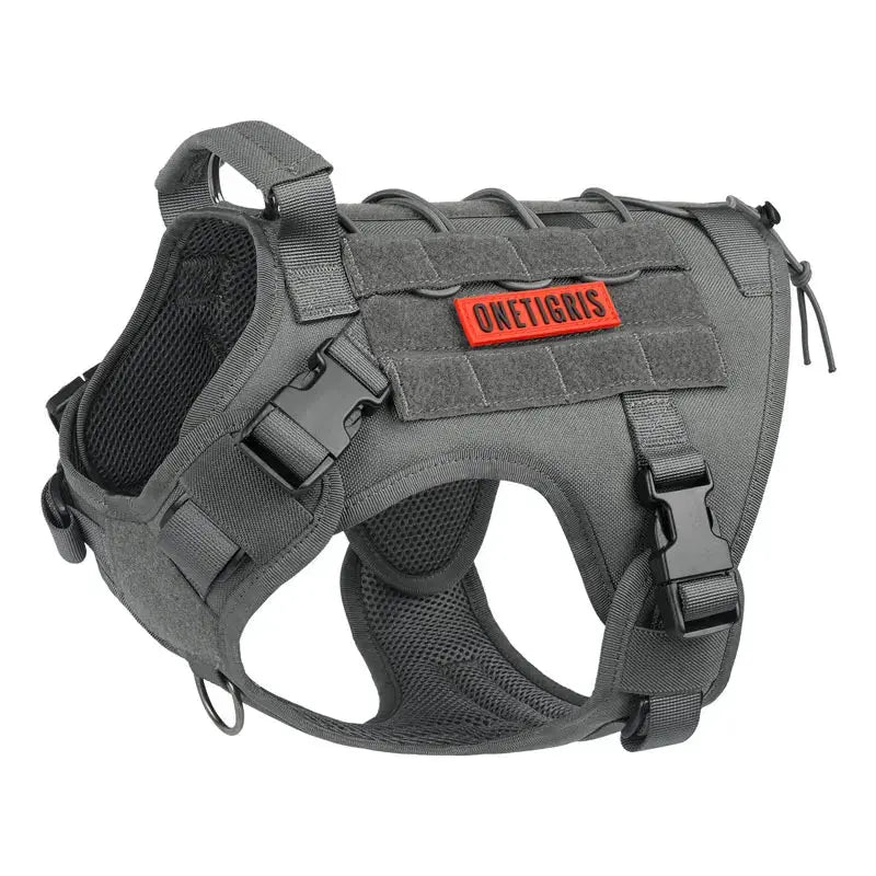 OneTigris FIRE WATCHER Hundegeschirr 2.0 Taktische MOLLE K9 Patrol Hund Westen Kunststoffschnallen Version Fellnasenliebe123