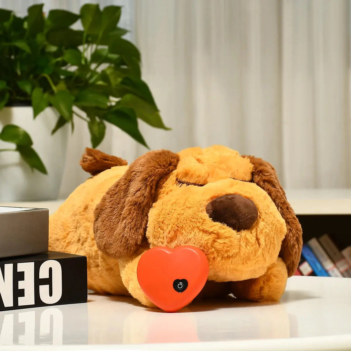 Plüsch Herzschlag Welpen Verhaltens training Spielzeug Plüsch Haustier Kuscheln Angst Linderung Schlaf hilfe Puppe dauerhafte Hund Kau spielzeug für Kauer Fellnasenliebe123