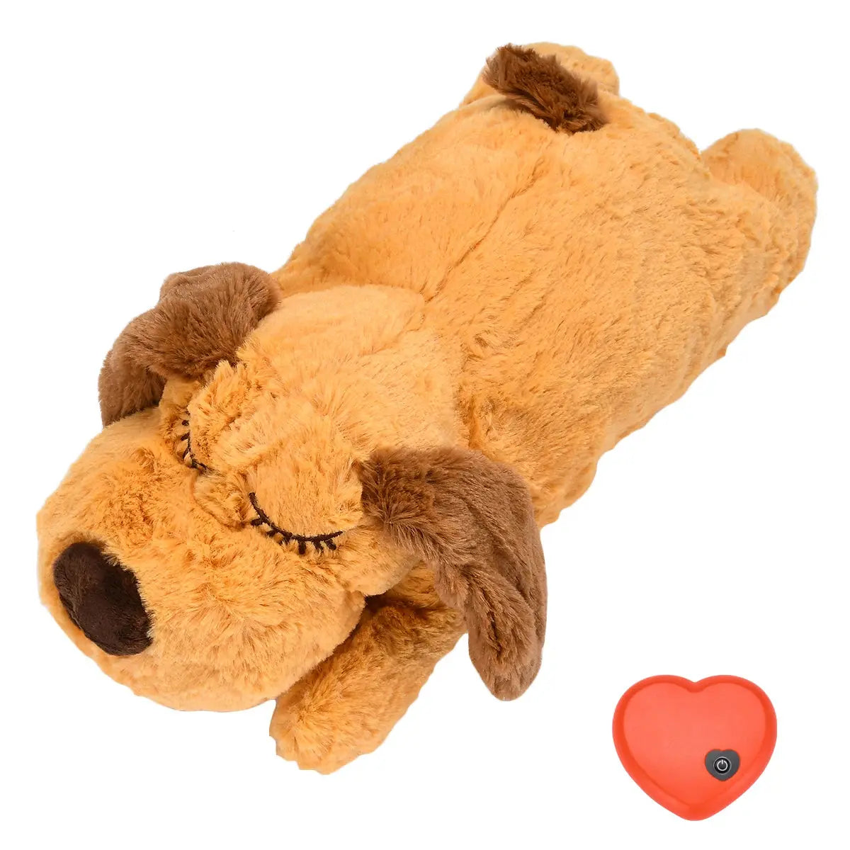 Plüsch Herzschlag Welpen Verhaltens training Spielzeug Plüsch Haustier Kuscheln Angst Linderung Schlaf hilfe Puppe dauerhafte Hund Kau spielzeug für Kauer Fellnasenliebe123