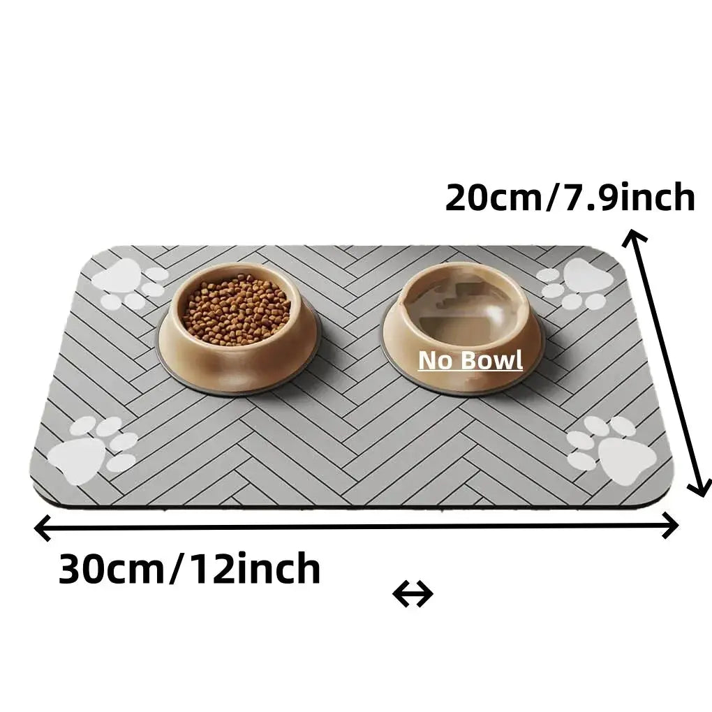 S (kleines Kätzchen), M, L saugfähige Haustier-Futtermatte, wasserdichtes Tischset für Hunde- und Katzenfutter und Wassernäpfe, schnell trocknende Gummiboden Fellnasenliebe123