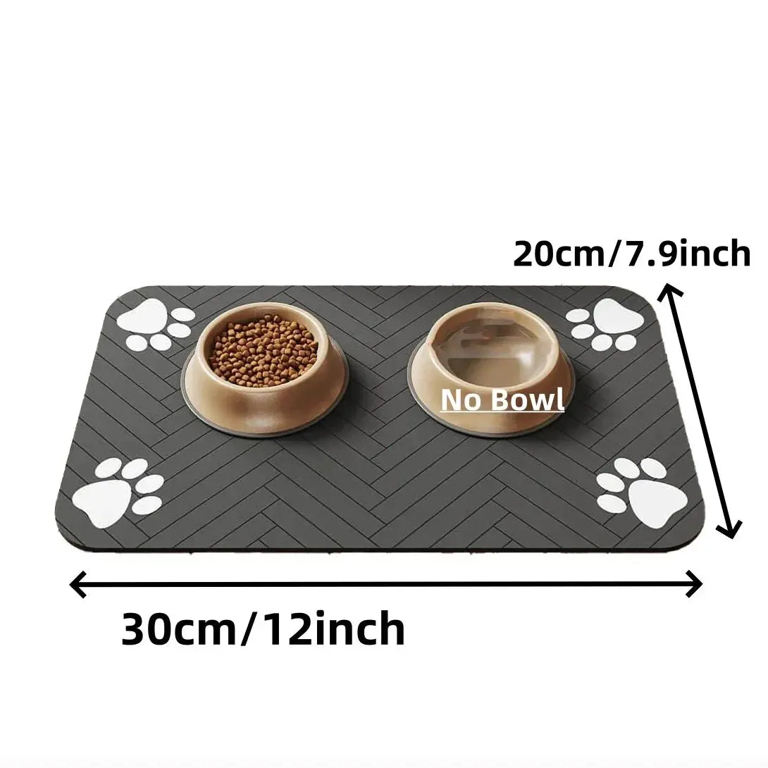 S (kleines Kätzchen), M, L saugfähige Haustier-Futtermatte, wasserdichtes Tischset für Hunde- und Katzenfutter und Wassernäpfe, schnell trocknende Gummiboden Fellnasenliebe123