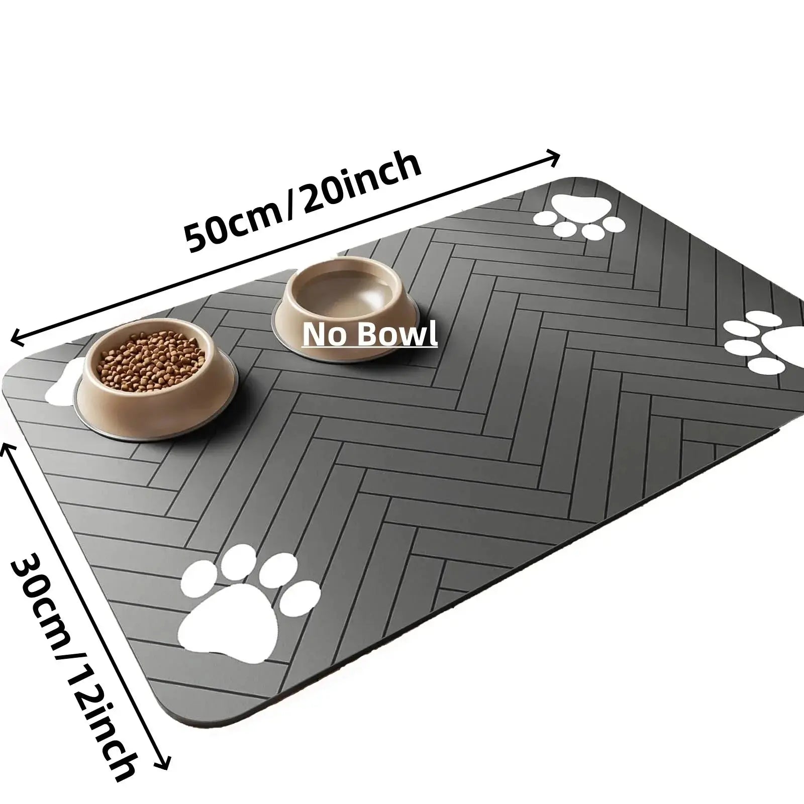 S (kleines Kätzchen), M, L saugfähige Haustier-Futtermatte, wasserdichtes Tischset für Hunde- und Katzenfutter und Wassernäpfe, schnell trocknende Gummiboden Fellnasenliebe123