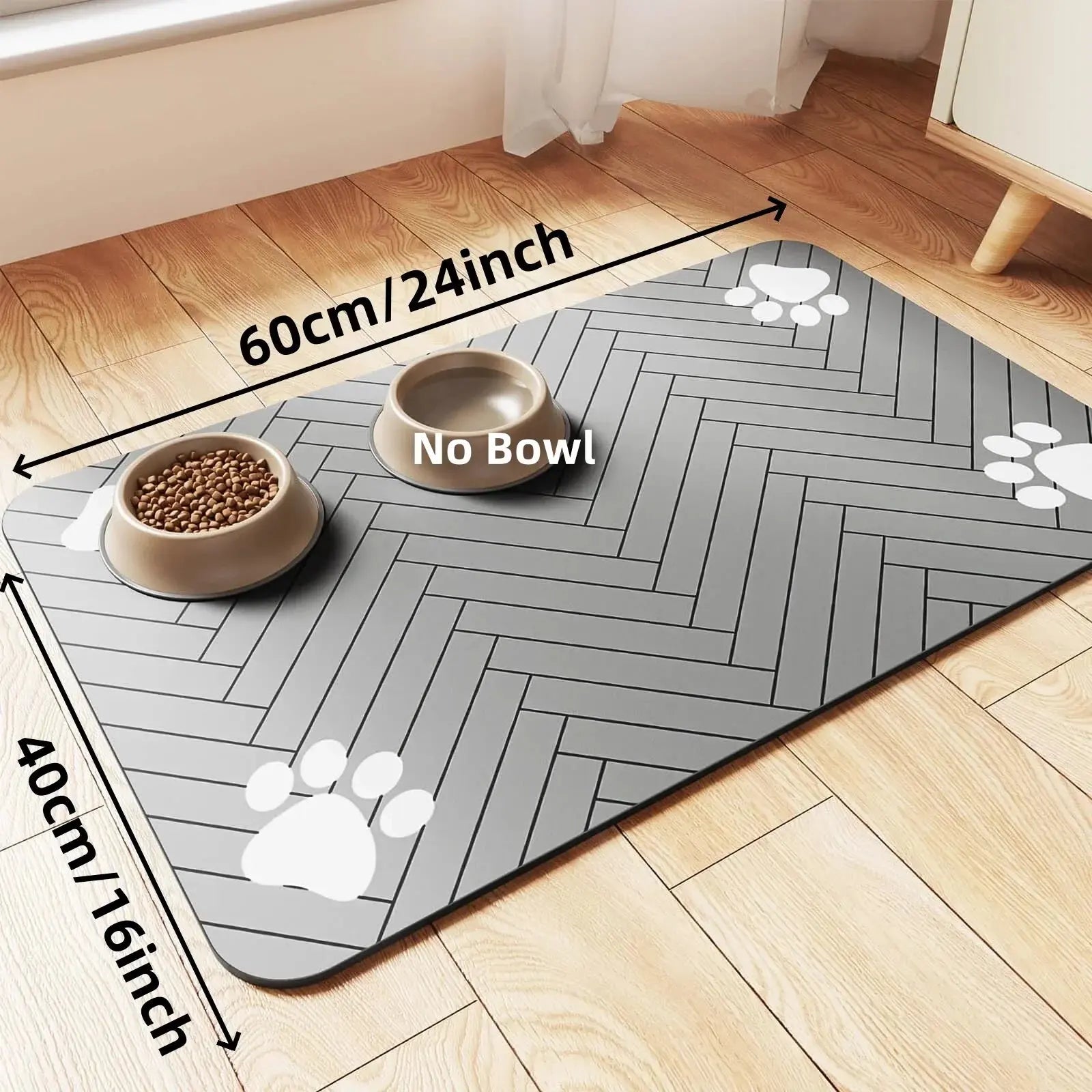 S (kleines Kätzchen), M, L saugfähige Haustier-Futtermatte, wasserdichtes Tischset für Hunde- und Katzenfutter und Wassernäpfe, schnell trocknende Gummiboden Fellnasenliebe123