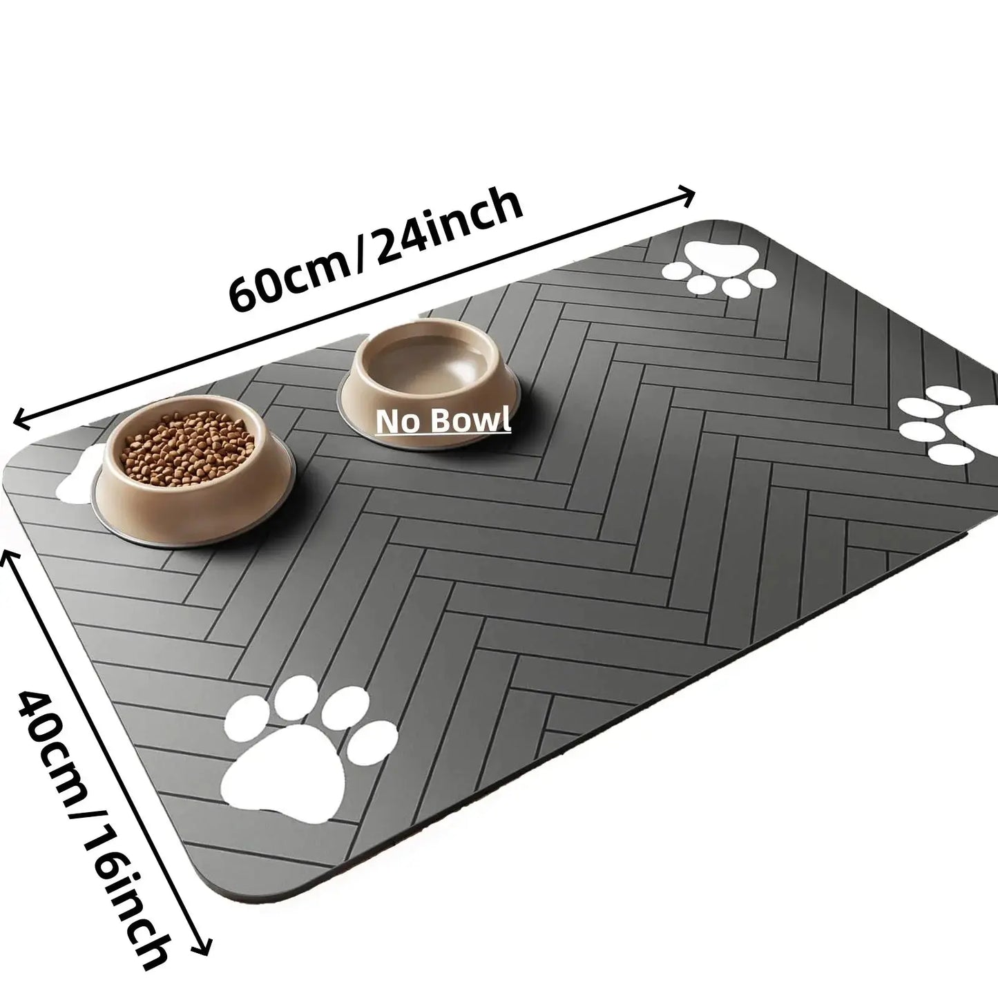 S (kleines Kätzchen), M, L saugfähige Haustier-Futtermatte, wasserdichtes Tischset für Hunde- und Katzenfutter und Wassernäpfe, schnell trocknende Gummiboden Fellnasenliebe123