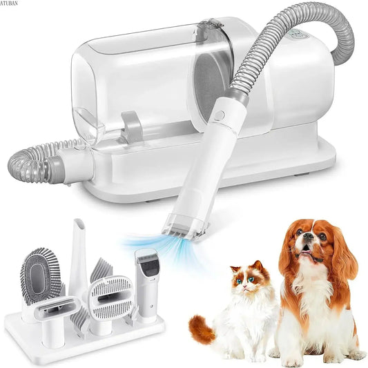 Staubsauger- und Tierpflegeset für Hunde mit 2,3 l Fassungsvermögen, größerer Staubbecher für Tierhaare, Hundebürsten-Staubsauger für Tierhaar-Staubsauger Fellnasenliebe123