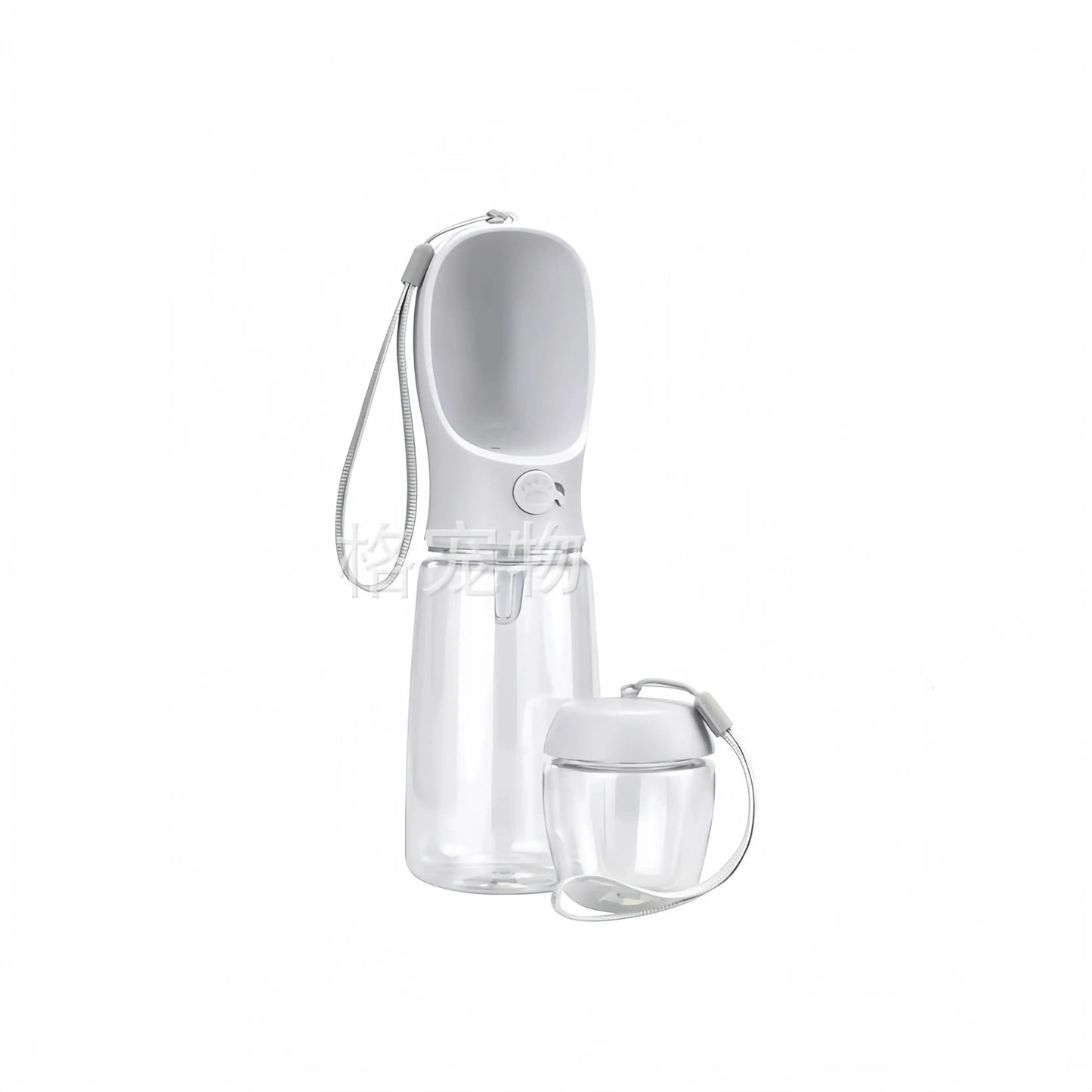 2 in1 tragbare Hunde katze Wasser flasche mit Vorrats futter und Wasser behälter für Welpen Haustiere Hunde Feeder Schüssel Outdoor-Reisen Fellnasenliebe123