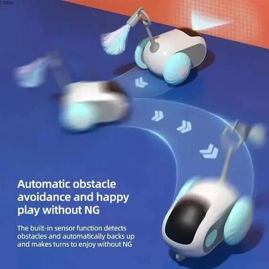 Intelligente Sportwagen Fernbedienung Elektrische Katze Spielzeug Unterhaltung Spaß Haustier Mäuse Interaktive Federn Katze Sticks Haustier Spielzeug Fellnasenliebe123