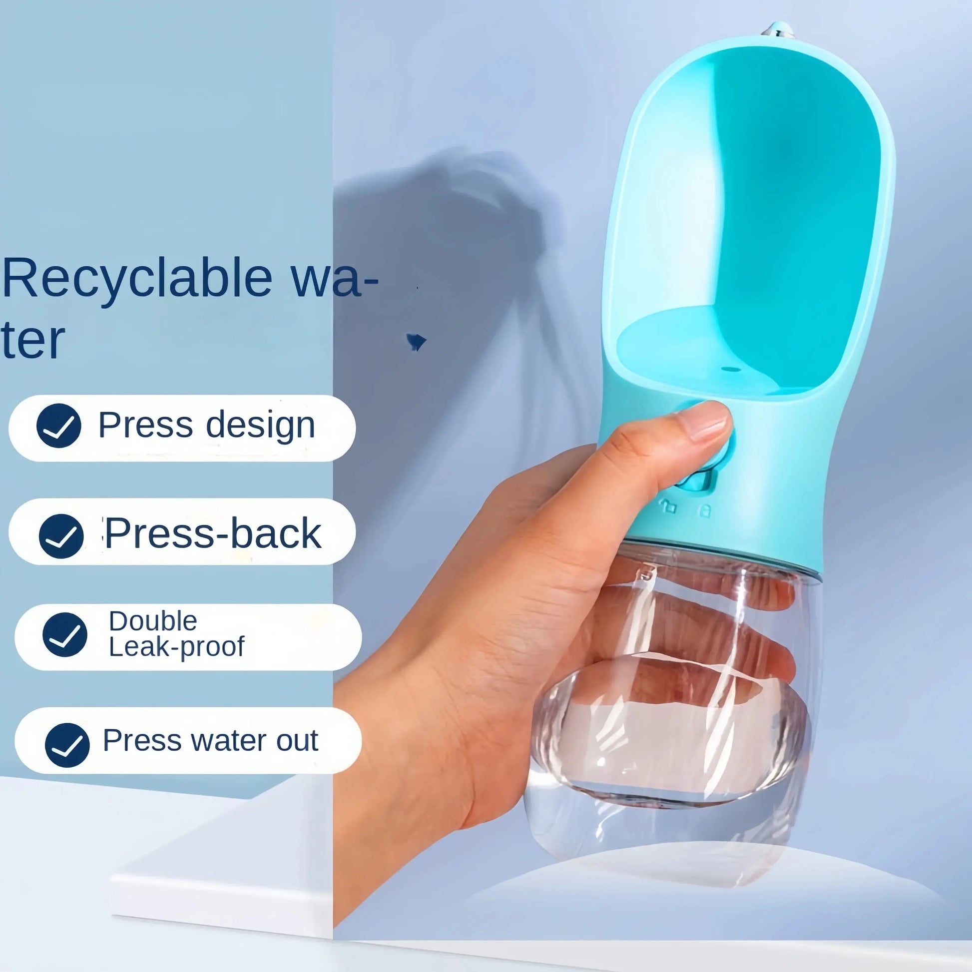 2 in1 tragbare Hunde katze Wasser flasche mit Vorrats futter und Wasser behälter für Welpen Haustiere Hunde Feeder Schüssel Outdoor-Reisen Fellnasenliebe123