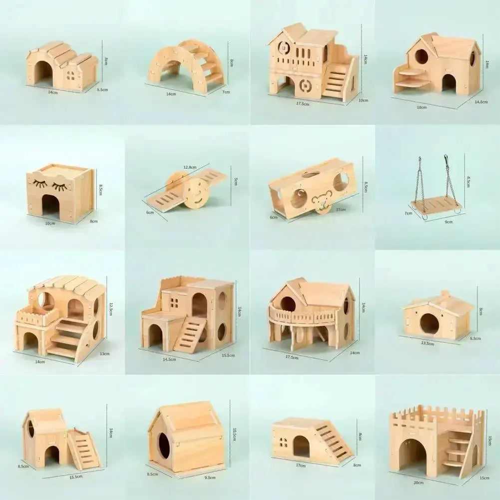Haustier Hamster Spielzeug Holz Brücke Wippe Schaukel Spielzeug Kleine Tier Aktivität Klettern Spielzeug DIY Hamster Käfig Zubehör Fellnasenliebe123
