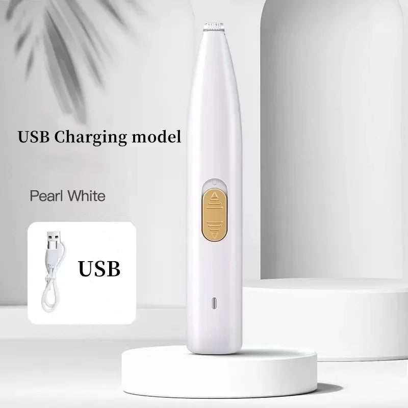 Leiser Fußhaarschneider USB - Elektrischer Pfotentrimmer für Hunde & Katzen