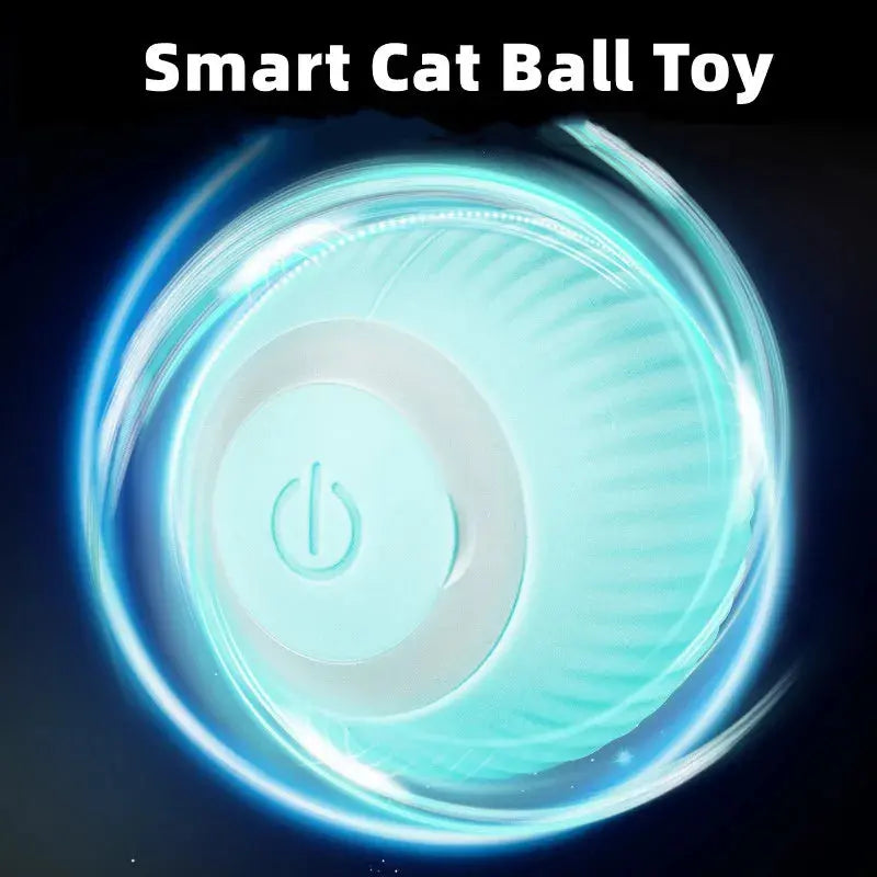 Elektrisches Katzenballspielzeug, automatisch rollendes intelligentes Katzenspielzeug, interaktiv für das Katzentraining, selbstbewegendes Kätzchenspielzeug zum Spielen im Innenbereich Fellnasenliebe123