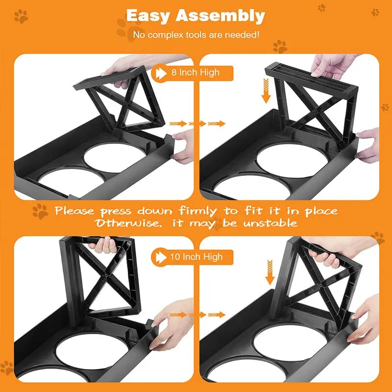 Premium Hundeschüssel höhenverstellbar - Ergonomischer Futternapf mit Anti-Schling-Funktion