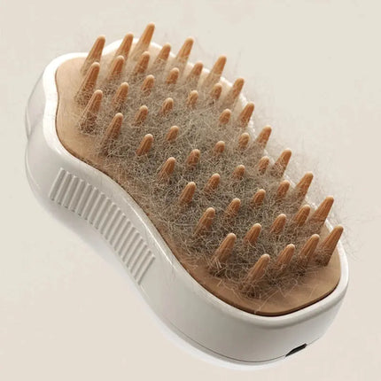3-in-1 dampfige Haustier-Hundebürste, Katzen-Dampfbürste, elektrisches Spray, Katzenhaarbürste, Kamm, Massage, Hundesalon-Werkzeug, lose Haarzubehör Fellnasenliebe123