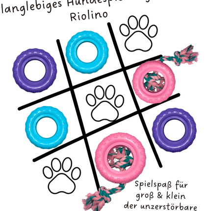 Riolino Robuster Hundespielzeug-Kauring für starke Kauer