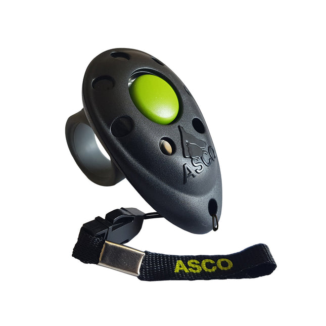 ASCO Finger Clicker mit abnehmbarem Fingerring für Clickertraining