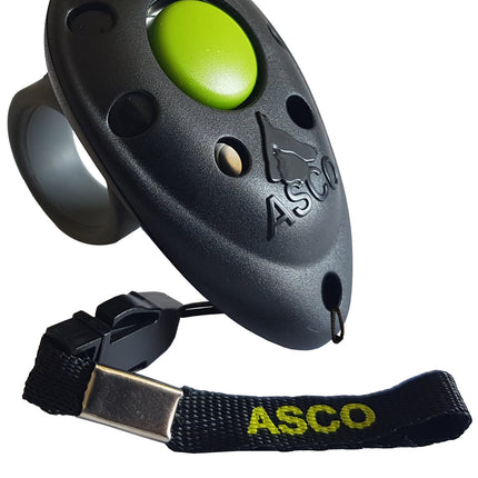 ASCO Finger Clicker mit abnehmbarem Fingerring für Clickertraining
