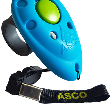 ASCO Finger Clicker mit abnehmbarem Fingerring für Clickertraining