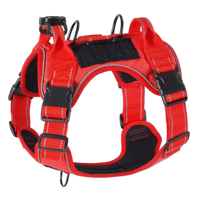 Anti-Zug Hundegeschirr mit Locator - Verstellbar für mittelgroße & große Hunde - Fellnasenliebe123