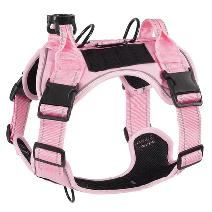 Anti-Zug Hundegeschirr mit Locator - Verstellbar für mittelgroße & große Hunde - Fellnasenliebe123