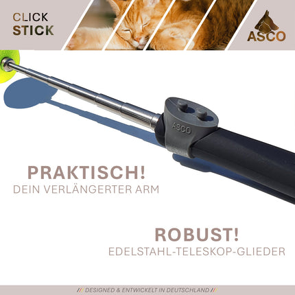 ASCO ClickStick - Target Stick mit abnehmbarem Premium Clicker