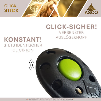 ASCO ClickStick - Target Stick mit abnehmbarem Premium Clicker