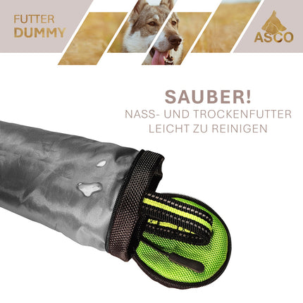 ASCO Dummy für Hundetraining, Apportier- und Snack-Dummy 21x7 cm