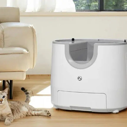 Furoomate – Automatische intelligente Katzentoilette, selbstreinigend, 11 l, Haustiertoilettenschale mit hoher Kapazität Fellnasenliebe123