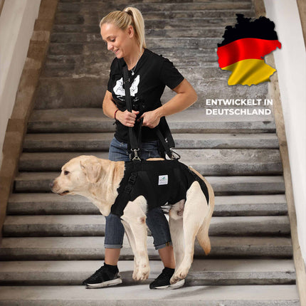 Durchgehende Tragehilfe für Hunde