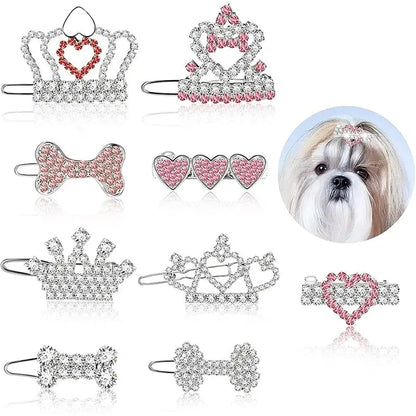 Haustier schöne Haarnadeln Hundezubehör Haustier Hund Schleifen Haarspangen für Welpen Hunde Katze Yorkie Teddy Haarpflege Haustier Haarschmuck Fellnasenliebe123