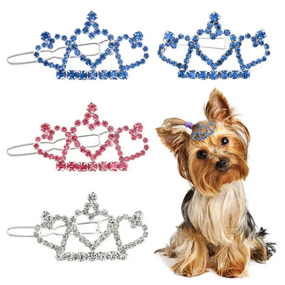 Haustier schöne Haarnadeln Hundezubehör Haustier Hund Schleifen Haarspangen für Welpen Hunde Katze Yorkie Teddy Haarpflege Haustier Haarschmuck Fellnasenliebe123