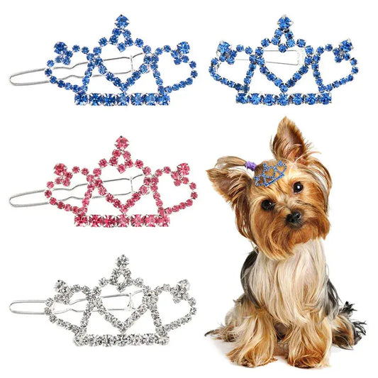 Haustier schöne Haarnadeln Hundezubehör Haustier Hund Schleifen Haarspangen für Welpen Hunde Katze Yorkie Teddy Haarpflege Haustier Haarschmuck Fellnasenliebe123