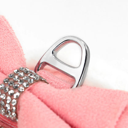 Premium Strass-Hundegeschirr mit Leine - Weiche Weste für kleine Hunde & Katzen