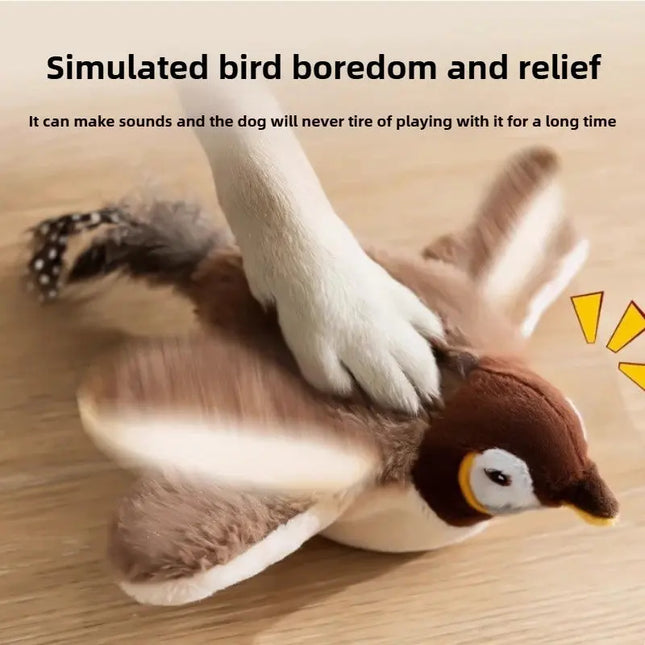 Elektronisches Vogel-Katzenspielzeug mit Bewegungssensor und USB-Aufladung