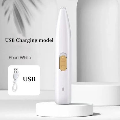 Leiser Fußhaarschneider USB - Elektrischer Pfotentrimmer für Hunde & Katzen - Fellnasenliebe123