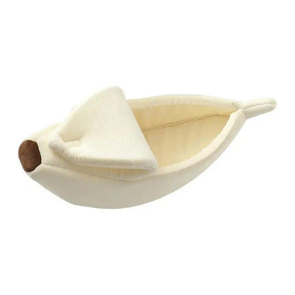 Niedliche Katzenbetten, tiefer Schlafkomfort Bananenform für Katzen - Fellnasenliebe123