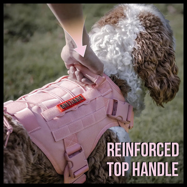 OneTigris FIRE WATCHER Hundegeschirr 2.0 Taktische MOLLE K9 Patrol Hund Westen Kunststoffschnallen Version Fellnasenliebe123